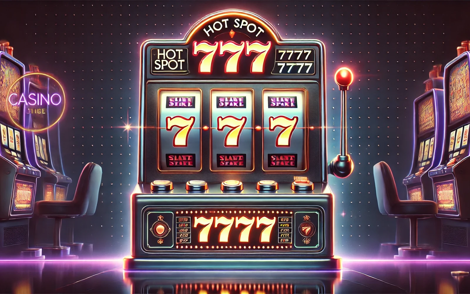 Layar slot mobile dengan reel dan kontrol permainan yang ringkas