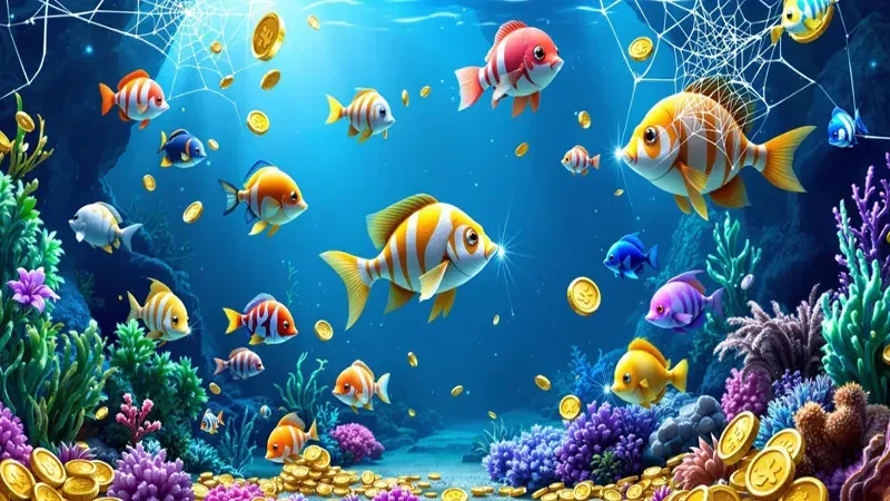 Visual permainan tembak ikan KOPLO77 untuk sesi mobile